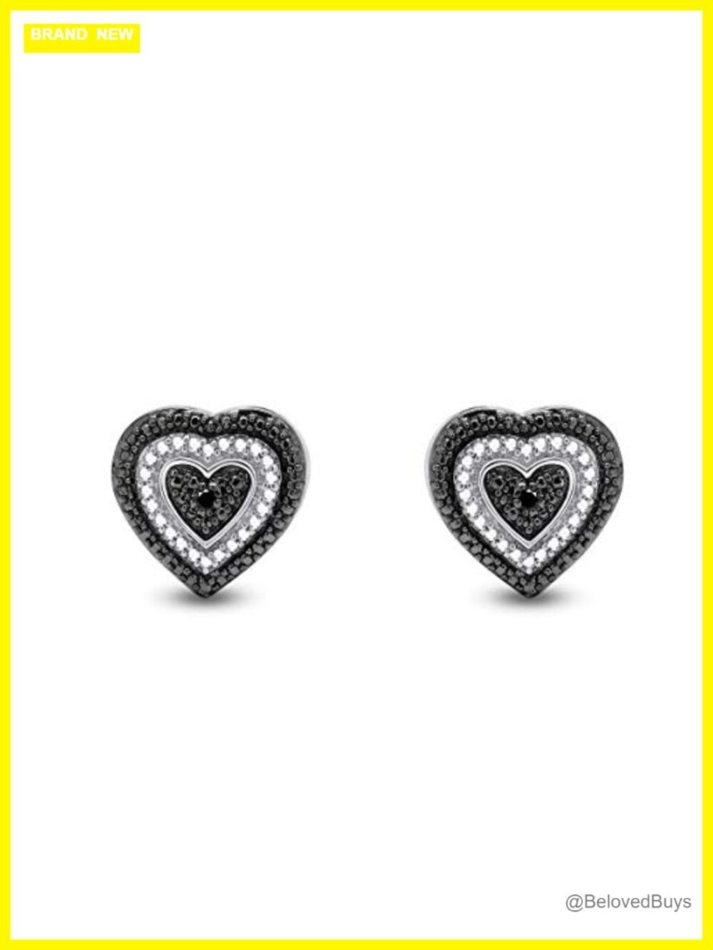 Heart Shape Stud Earrings for Women Round Natural Diamond